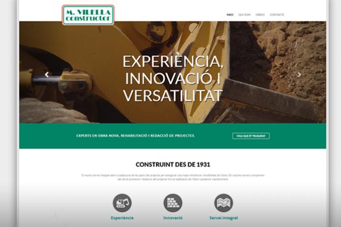 Web corporativa de M.Vilella Constructor Web corporativa de M.Vilella Constructor