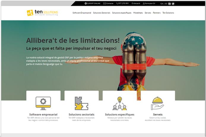 Disseny web Ten Solutions Disseny web Ten Solutions